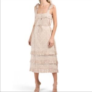 Cleobella Beige Midi Dress 🩶